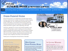 Tablet Screenshot of norwalkfuneral.com